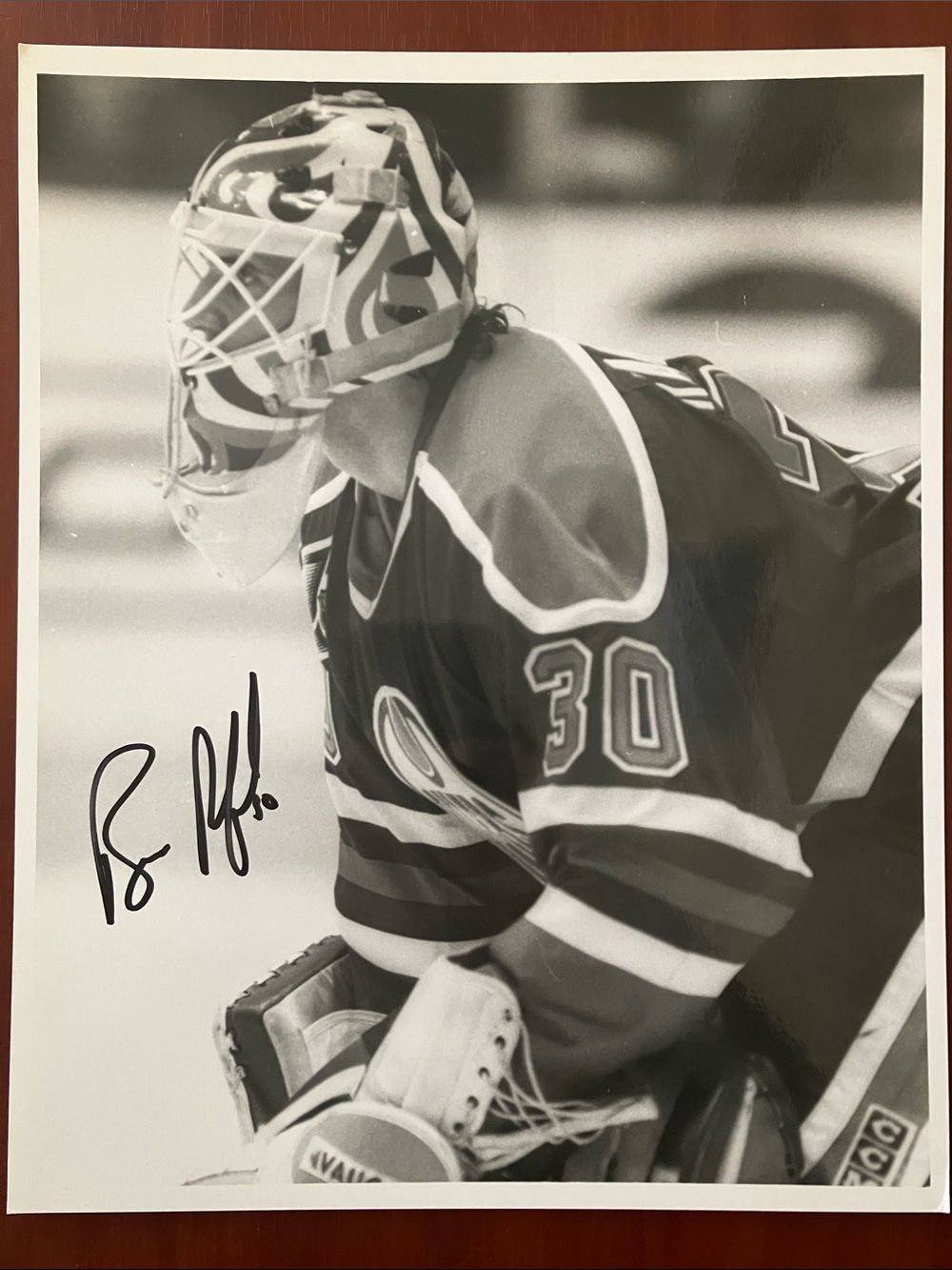 Edmonton Oilers Bill Ranford Autographed 8x10” Photo